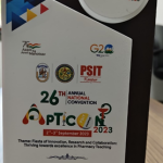 Appreciation award as Esteemed Sponsor for Sandip Institute of Pharmaceutical Sciences received on 26th Annual National Convention 2023
